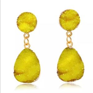 Rock Candy Earrings, lemonade